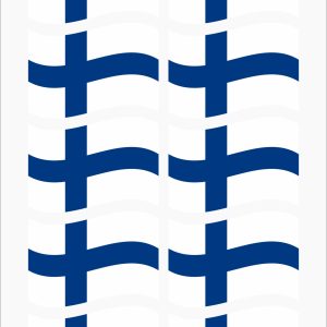 Suomi Finland - tarra-arkki, 3 erilaista