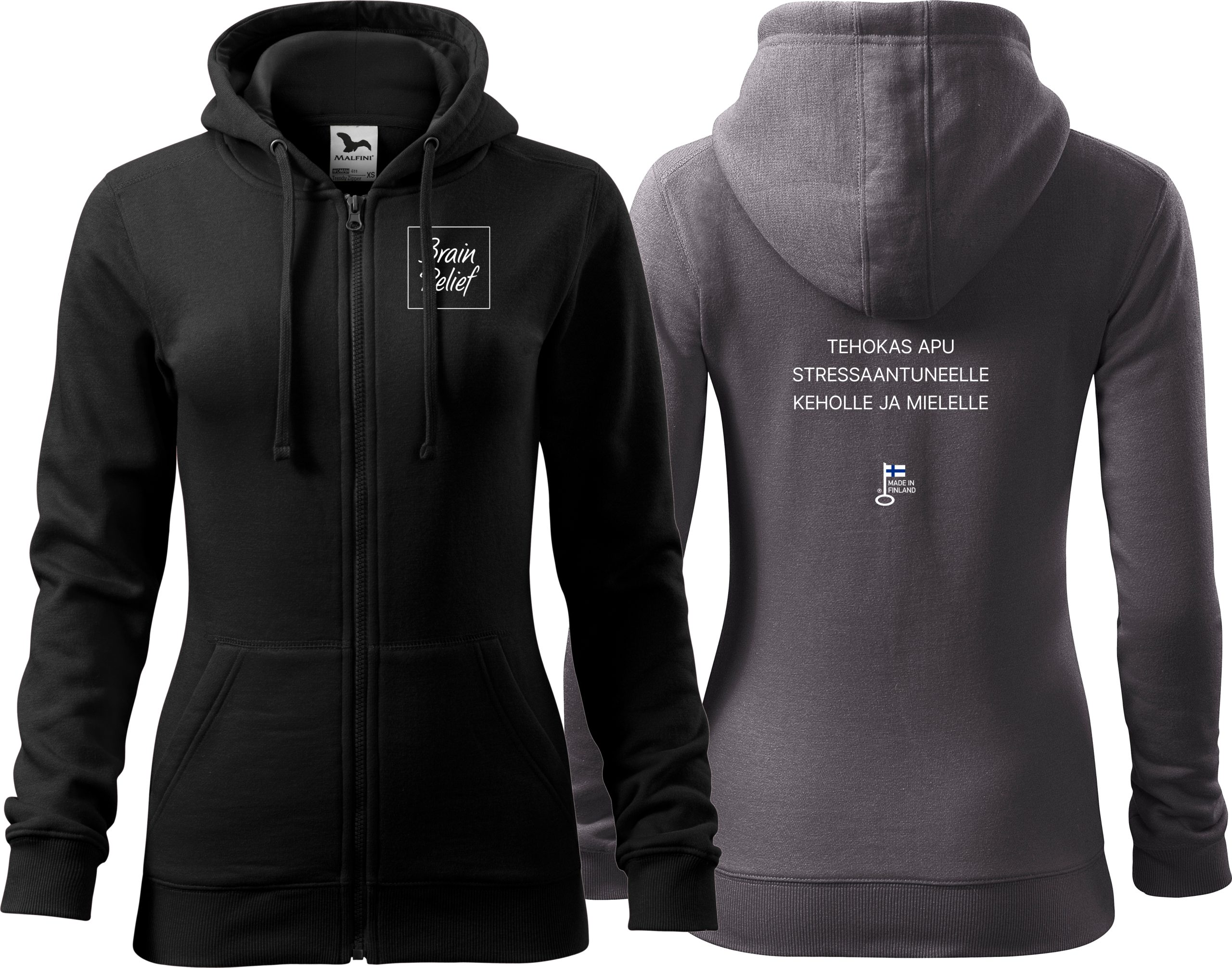 Brain Relief - naisten vetoketjuhuppari