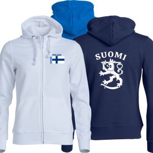 Suomi Leijona - naisten vetoketjuhuppari