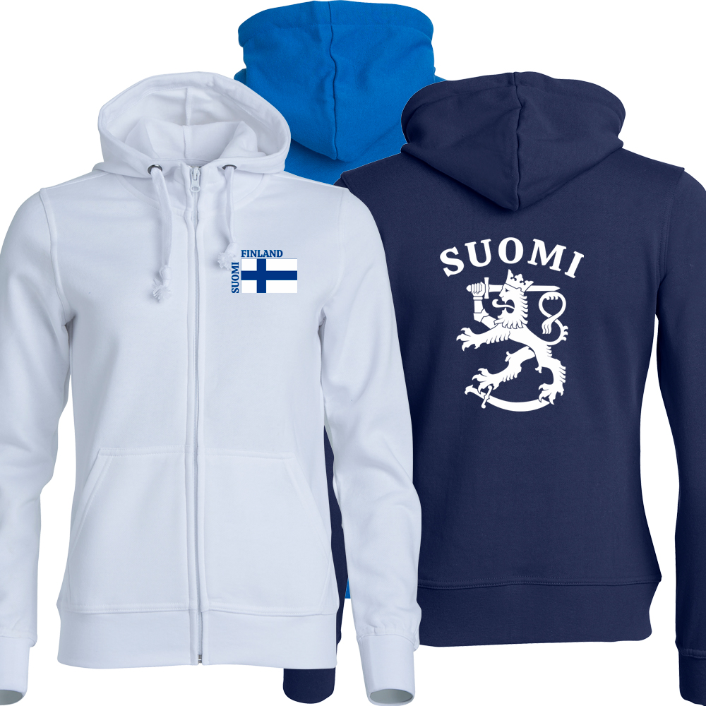 Suomi Leijona - naisten vetoketjuhuppari